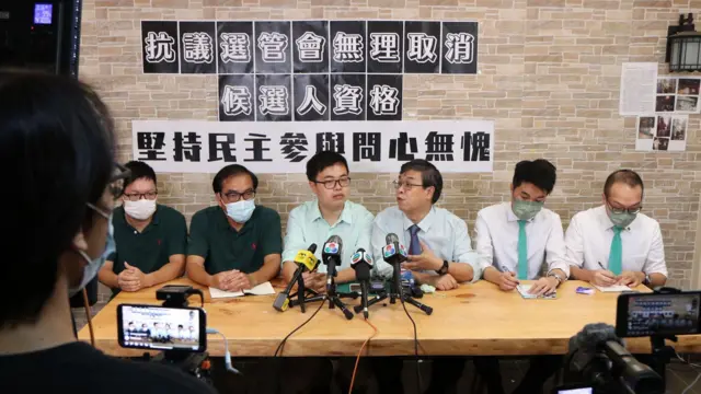 2021年7月10日，澳門民主派就DQ事件召開聯合記招。 